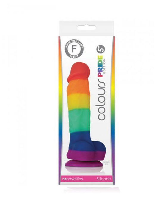 Colours Pride Edition Rainbow Silicone 5 Inch Dildo