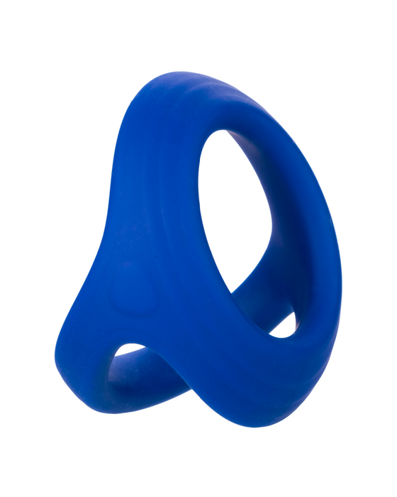 Admiral Blue Stretchy Silicone Cock and Ball Ring
