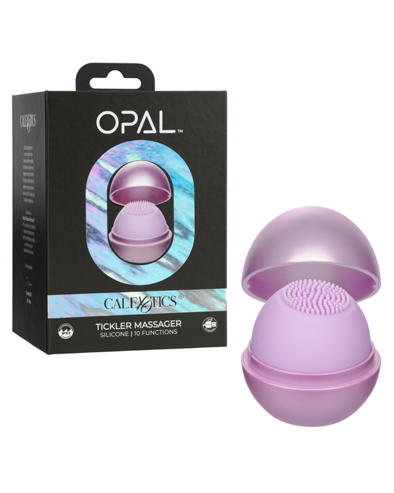 Opal Tickler Discreet Ultra Powerful External Vibrator with Lid - Purple