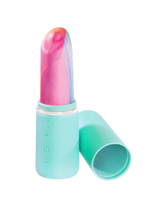 Retro Discreet Powerful Lipstick Vibrator - Turquoise