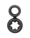 Alpha Silicone Magnum Cock and Ball Support Ring - Black