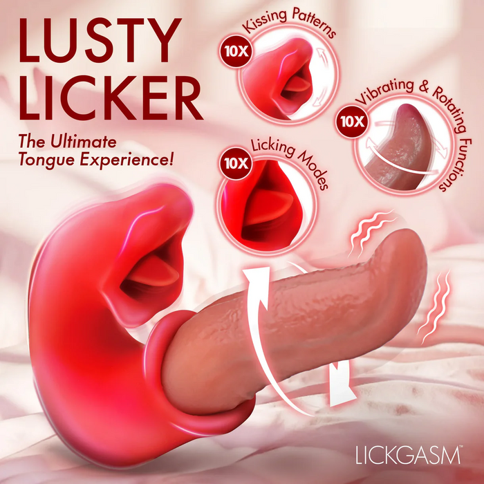 Licking Tongue & Clit Kissing Dual-Stimulation Vibrator