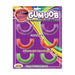 A package labeled "Gum Job Flavored Oral Pleasure Candy Teeth Covers" shows six edible covers in red, pink, and green flavors—Cherry Pie, Succulent Strawberry, and Wild Watermelon—on a vibrant rainbow background. Tasty oral toy fun!.