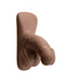 Gender X 4 Inch Ultra Realistic Silicone Packer with Wide Base - Chocolate