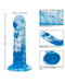 Twisted Love Ribbed 5.5 Inch Beginner Silicone Dildo - Blue