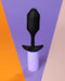 B-vibe Snug Plug 2 Weighted Silicone Butt Plug - 5 oz - Black
