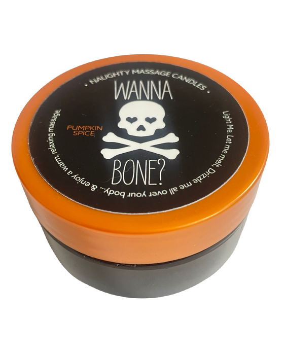 Pumpkin Spice Erotic Massage Candle - Wanna Bone?