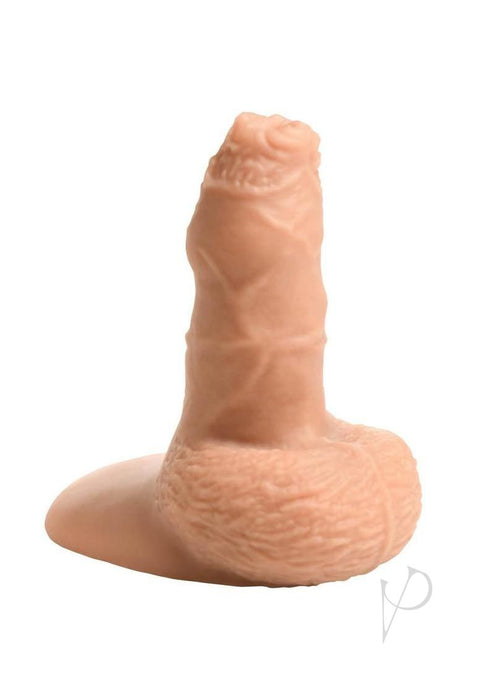Uncut 5.1 Inch Silicone Packer Dildo - Vanilla