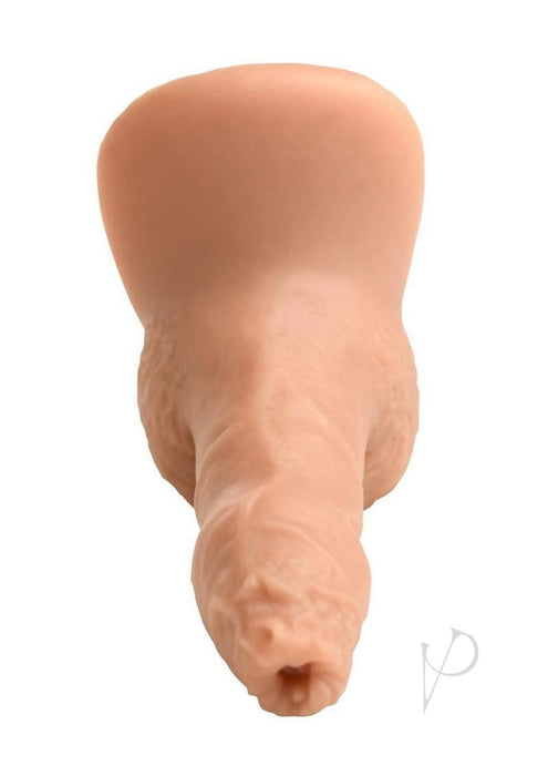 Uncut 5.1 Inch Silicone Packer Dildo - Vanilla