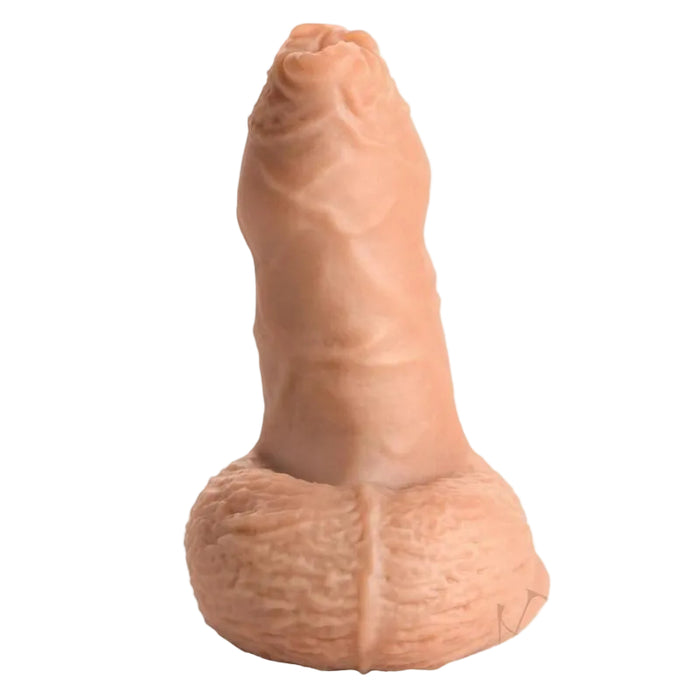 Uncut 5.1 Inch Silicone Packer Dildo - Caramel