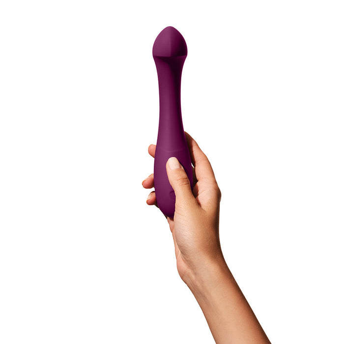 Dame Arc Silicone Waterproof G-Spot Vibrator - Ice Blue