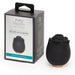 A Fifty Shades of Grey Hearts and Flowers Suction Rose, a black clitoral stimulator with air pulse technology, is shown next to its packaging displaying the product name and details.