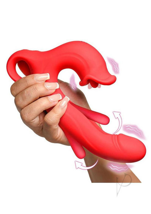 Flickers Triple Stimulation G-Spot & Tongue Vibrator