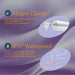 A graphic showcases the Opal Heating Waterproof Silicone Vibrator, featuring "Magna Charge" USB magnetic charging on a warming vibrator and "IPX7 Waterproof" use under a faucet, all against a purple wavy background.