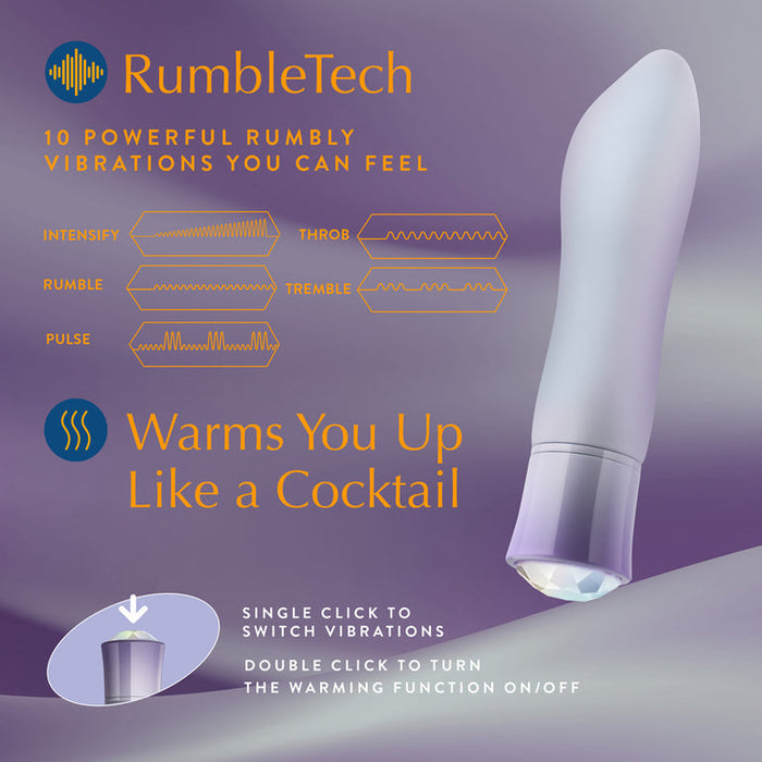 Experience the Opal Heating Waterproof Silicone Vibrator—offering 10 intense vibration modes, a warming feature with double-click activation, and a sleek white waterproof design. Rechargeable for endless pleasure whenever you want.