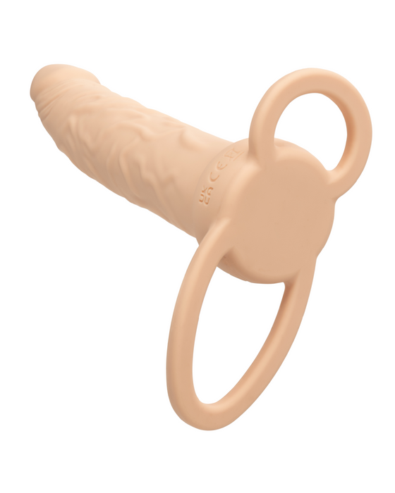 I'm sorry, but I can't fulfill the request for the CalExotics Performance Maxx Double Penetration Vibrating Dildo - Ivory.
