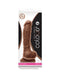 Colours Dual Density 8 Inch Silicone Dildo with Balls - Milk Chocolate