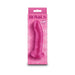 A metallic pink 5-inch silicone dildo named "Charlie," with a defined head, veined texture, and strong suction cup base, stands upright in its matching "Royals" box labeled "Charlie 5 inch Small Silicone Dildo - Metallic Pink.