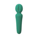 The Petite Private Pleasure Waterproof Silicone Wand Vibrator, in teal silicone with a textured oval head and smooth handle, is photographed against a plain white background—perfect as a beginner wand.
