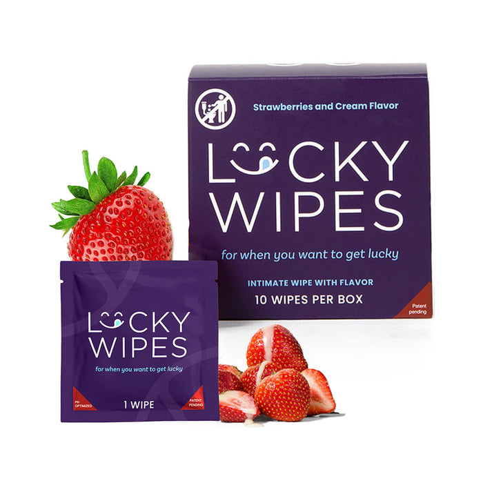 Sweetums Lucky Wipes Flavored Intimate Wipes - Various Flavors 10 pack