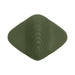 The Gender X Pleasure Pad Rechargeable Grinding Pad & Stroker is a flat, olive green silicone pad with gentle ridges, a diamond-patterned center, and "GENDERX" embossed near the edge; it's waterproof for versatile pleasure.