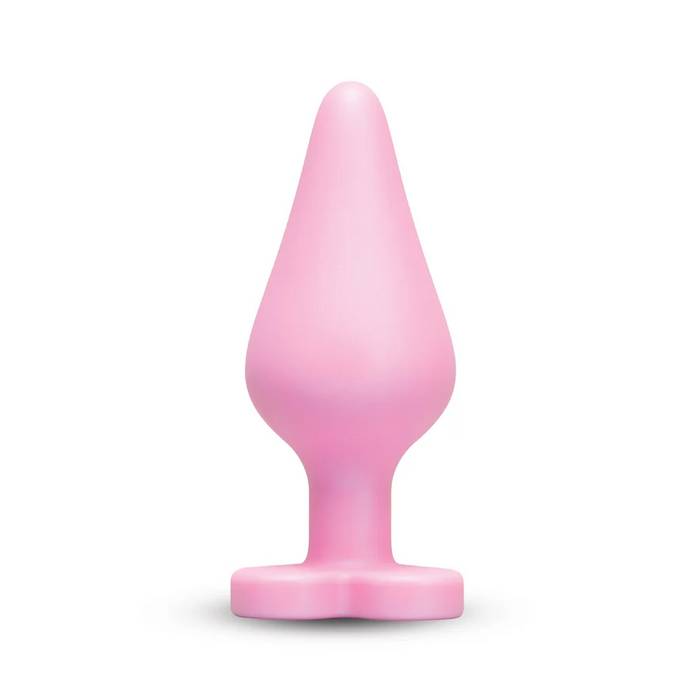 b-Vibe Butties b-Mine Heart Base Silicone Butt Plug