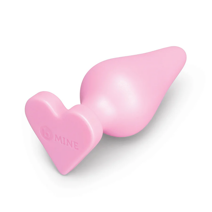 b-Vibe Butties b-Mine Heart Base Silicone Butt Plug