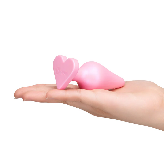 b-Vibe Butties b-Mine Heart Base Silicone Butt Plug