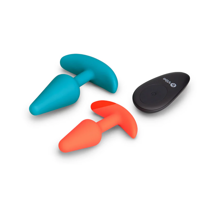 b-Vibe Butties Anal Training Bundle Remote Control Silicone Plug Set