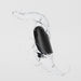 The Arcwave Ion 2 Penis Masturbator with Pleasure Air Suction floats midair, encircled by dynamic water splashes against a light background, emphasizing its sleek black design and innovative suction technology.