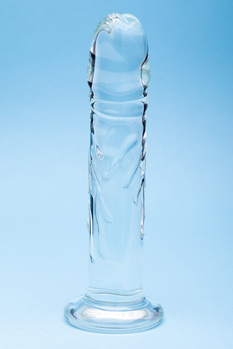Seraphic Rapture Textured Glass Dildo