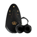 The Hot Octopuss Jett Turbo Hands-Free Masturbator is a black device with a gold crown emblem, LED indicator lights, control buttons, and a detachable double-ringed attachment for frenulum stimulation to elevate pleasure.