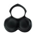 The Hot Octopuss Jett Turbo Hands-Free Masturbator is a black, symmetrical device with two circular, textured pads and a large looped handle—ideal for enhancing grip strength or as part of erectile dysfunction therapy routines.
