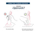Instructional graphic shows correct and incorrect ways to remove the Splash Nova Squirting 10 Inch Glow in the Dark Creature Dildo. Don't pull straight up; instead, lift one side of the base to let air in before removal. Includes text and illustrations for both methods.