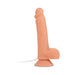 The Karion Realistic Squirting Dildo offers lifelike texture, a suction cup base, attached cord, detailed veins for authentic feel, and is harness-compatible for versatile play.