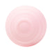The Intense Waterproof Rechargeable Wand Vibrator with App Control, featuring an ultra-soft silicone head and concentric circular ridges, is shown from above on a white background.