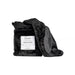 The Splash Blanket Furlush Luxurious Faux Fur Waterproof Blanket (Small) is a folded black faux rabbit fur blanket with a branded care label on one side, displayed against a plain white background.