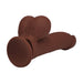 RealRock 8 Inch Dual-Density Vibrating Silicone Dildo with Weighted Balls - Chocolate