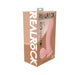 RealRock 8 Inch Dual-Density Vibrating Silicone Dildo with Weighted Balls - Vanilla