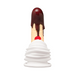The Chocolate Dipped Banana Split Silicone Dildo with Suction Cup is crafted from body-safe silicone, featuring a chocolate-dipped tip, swirled whipped cream base, and cherry topper for a playful, unique look against a white background.