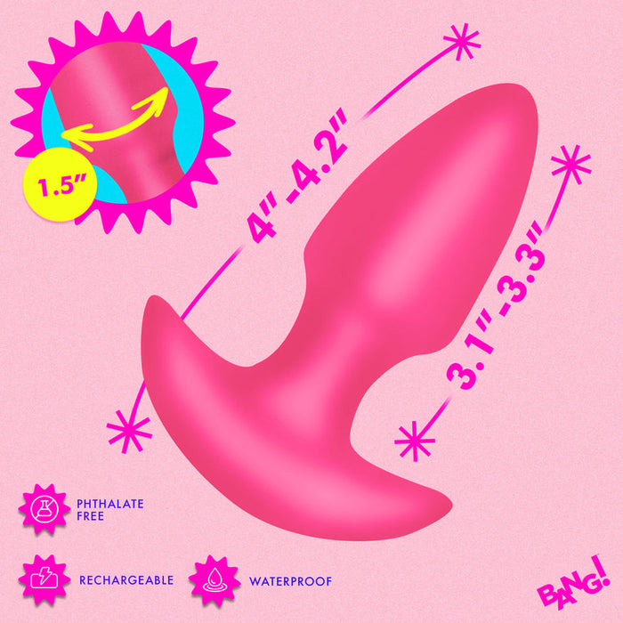 Bang Thrusting  Silicone Butt Plug with Remote Control