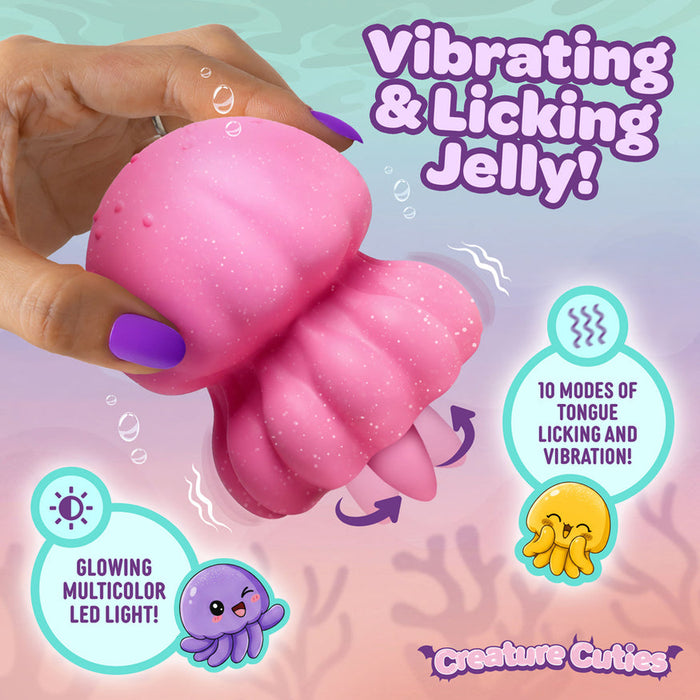 Glowing Silicone Jellyfish with Licking & Vibration