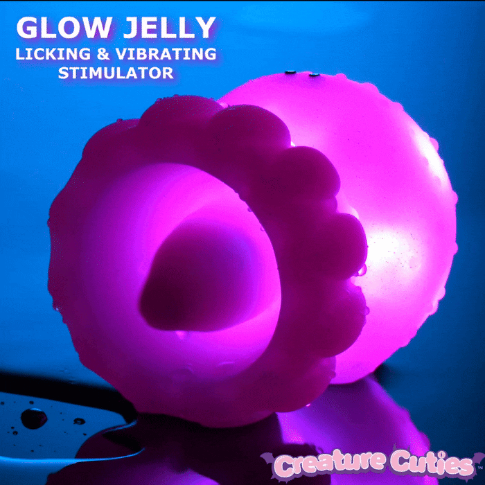 Glowing Silicone Jellyfish with Licking & Vibration