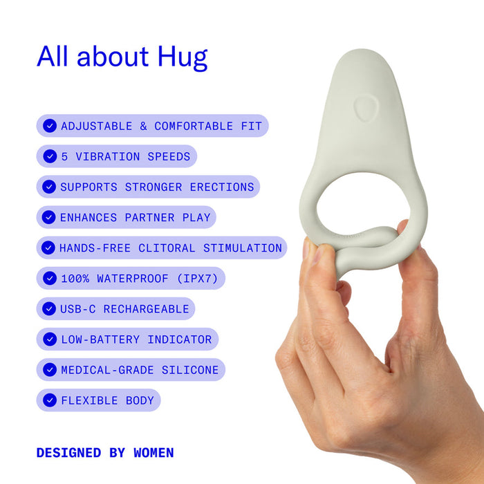 Dame Hug Adjustable Vibrating Cock Ring for Couples