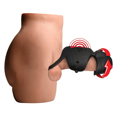 Helmet Humper Gyrating & Vibrating Silicone Masturbator