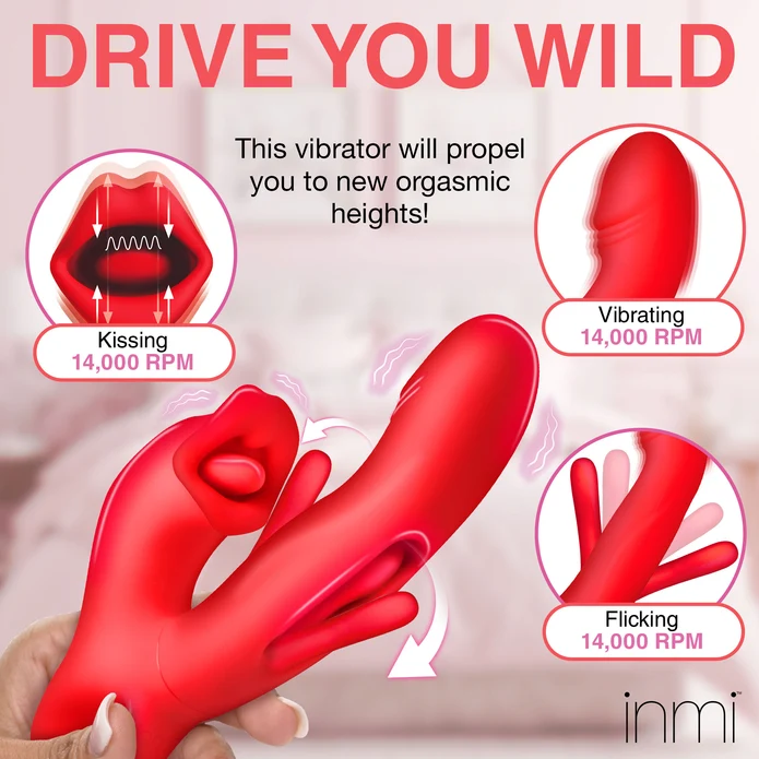 Flickers Triple Stimulation G-Spot & Tongue Vibrator