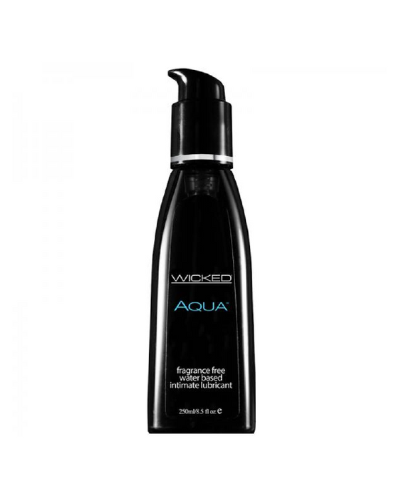 Wicked Aqua Fragrance Free Water Based Lubricant - Various Sizes