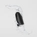 The Arcwave Ion 2 Penis Masturbator with Pleasure Air Suction floats midair, encircled by dynamic water splashes against a light background, emphasizing its sleek black design and innovative suction technology.