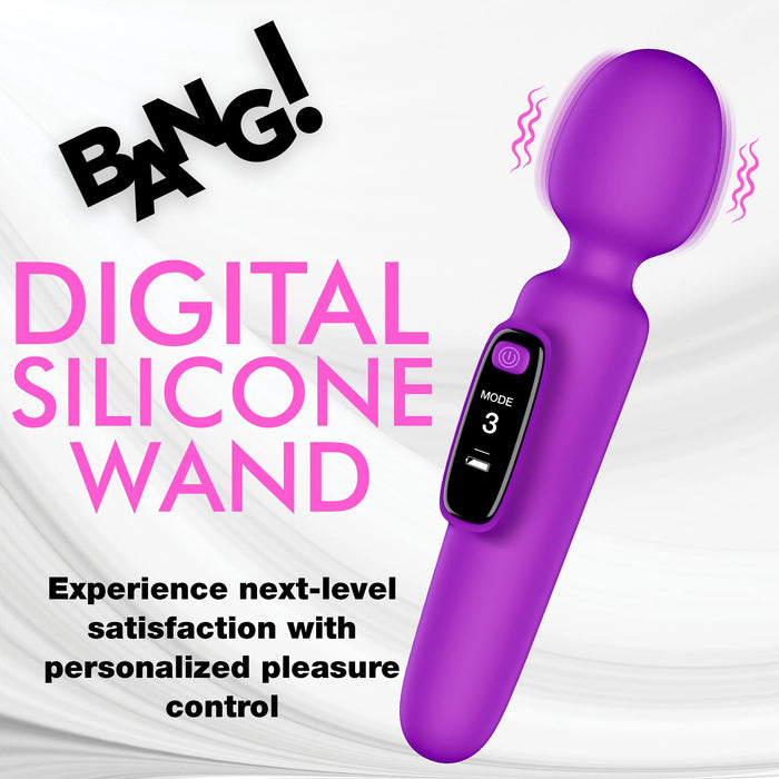 Bang! First Time Silicone Wand Vibrator with Digital Power Display BTB Shop Bang! First Time Silicone Wand Vibrator with Digital Power Display BTB Shop