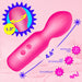 The Bang Flexible Beginner Mini Wand Vibrator, a pink 4.6-inch compact toy with button controls and a 1.3-inch curved tip for clitoral stimulation, is shown on a pink background. It’s USB rechargeable, splashproof, and phthalate free.